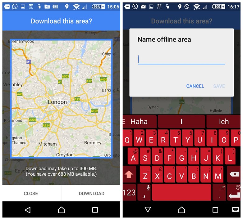 androidpit how to use google maps offline screen 2